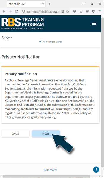 Privacy Notification